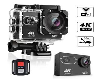 Ultra HD 4K 30fps Kamera akcji 30M Wodoodporna 2 ekran 1080p 16mp zdalny Control Sport WIFI Camera Extreme HD Helmet CA3549755