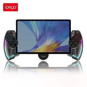 Joysticks ipega pg9777s nintendo anahtarı için bluetooth gamepad android iOS iPad PC RGB ışık doğrusal titreşim gerilebilir kontrolör