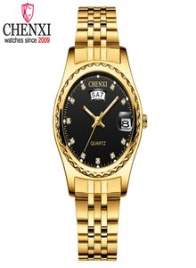 Chenxi Women Luxury Quartz Watches Ladies Golden Stainless Steel Band High Quality Casual Waterfroof Watch Gift for Wife6544954