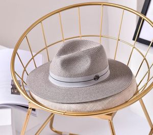 FashionSaid Summer Casual Hats Women Fashion Letter M Jazz per Man Beach Sun Panama Hat Whole and Retail C190417018543501