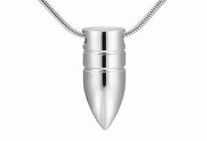 IJD9891 Ny ankomst Manmale Memorial Ashes Keepsake Urn Pet Human Bullet Cremation Urn Pendant Necklace For Ashes Hold Jewelry6567592