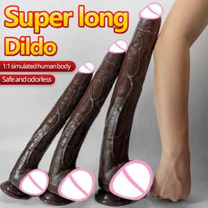 Black Dildo Anal Giant Penis sexy Toys for Women and Men 16.5 inch Thick Huge G Spot Dildos Realistic with Suction Cup