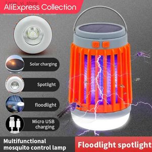 مصابيح قاتل البعوضة القاتل البعوض القاتل UV مصباح الفراش علة البعوض القاتل الشمسي شحن الصيف ذبابة القاتل yq240417