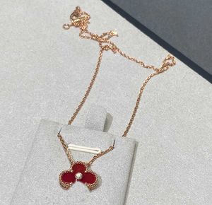 2024 Collana a sospensione a forma di fiore di qualità di lusso con desinger a colori e un diamante ha una scatola di francobolli PS3439B