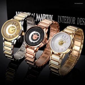 Relógios de pulso Baosail Brand Fashion Fashion Luxury Loy Watches Steel Strap Watch Quartz