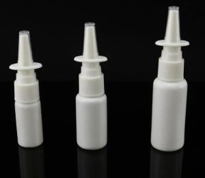 新しい50pcs/lot 10ml 15ml 20ml 30ml 50ml白い空のプラスチック鼻スプレーボトルポンプスプレーミストノーズスプレー補充可能なボトル