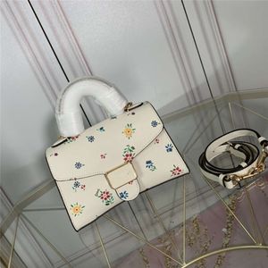 Bags New Goose Egg Stone Layer Cowhide Handbag Pepper Hourglass Bag Large Capacity Print Crossbody Shoulder