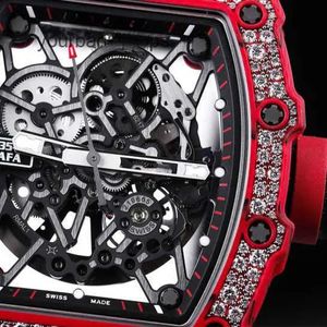 Brand Watch Luxury Wrist Watch 5-02 Series RM35-02 Snowflake Diamond Red Edition Komplett uppsättning 08is 58A1