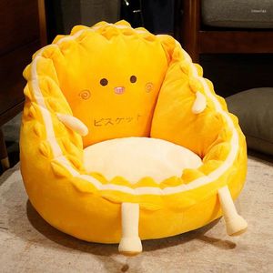 Pillow Semi-Enclosed Lazy Sofa Seat Memory Foam Office Chairs Cartoon Cookies Tatami Soft Cute Korean Room Decor