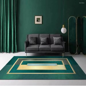 Carpets Green/Black Geometric Pattern 3D Print Carpet Luxury Modern Living Room Decoration Rug Bedroom Bedside Floor Mat DT29