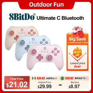 Mice 8bitdo Ultimate C Bluetooth for Nintendo Switch Wireless Gaming Controller Gamepads Accessories ALPS Joysticks Rumble Vibration