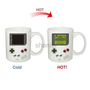 Mugs Game Machine Magic Mug Changing Color Mug Coffee Tea Mug Temperature Color Changing Heat Sensitive Cup Birthday Gifts 240417