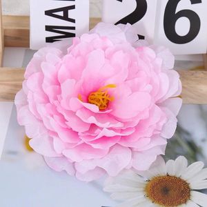 Dekorativa blommor Hög quility 12,5 cm stor siden Peony Blossom Artificial Penoy Flower Heads Home Wedding Decoration Accessories Eternal