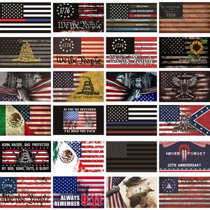 Flagi USA nie krocz po mnie flaga 2. drugiej poprawki Banner America We the People Flags