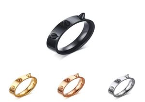 Rivet punk rock per donne in acciaio inossidabile protezione per autodifesa anelli di picco di gioielli da esterno regalo R395g dpdn5913367
