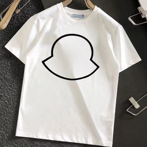 Mens Basic T Shirt Damska Designer Podwójna haftowa odznaka Tshirts Męs