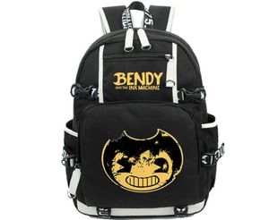 Bendy ve Ink Machine Backpack Basklı Basit Gün Paketi Oyunu Okul Çantası Leisure Packsack Kalite Sırtı Spor Schoolbag Outway7713245