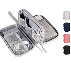 Accessorio da viaggio Bagna digitale Power Bank USB Caricatore USB Cavo di stoccaggio auricolare Caschetto Mini cosmetici elettronici a prova di ammortizzatori 3613498