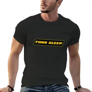 T-shirt męskiej polo fukk sleep koreańsko-mody czarni duże koszulki dla mężczyzn