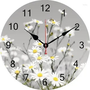 Настенные часы цветочные ромашки часы современный дизайн