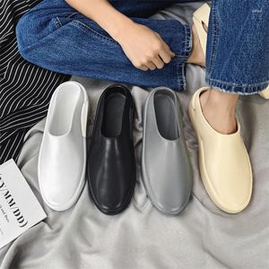 Sapateiros Mens Sapatos à prova d'água Metade para homens de moda de moda praia Slides de fundo macio slides anti-escorregões Man