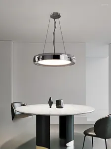 Kronleuchter moderne minimalistische nordische Design kreativer Ringglas Esstischlampe