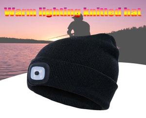 2019 LED BEANIE HAT USB Rechargeable Knit Hat with Light for Outdoor Fishing Hiking n667600014