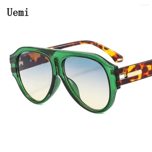 Óculos de sol Retro Pilot Square de grandes dimensões para homens homens moda Desigs Sol Glasses Trending UV400 óculos