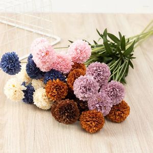 Flores decorativas 86cm Daisy Artificial 6 Head Long Bouquet Bouquet Home Wedding Garden Decoration Diy Bridal Silk Dandelion