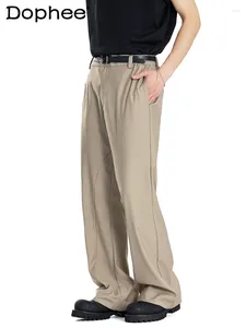 Pantaloni maschili alla moda 2024 abiti da casual retrò primaverili di colore SOLID SOLID SEDICE COMUNDDY MASCHI