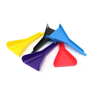 Plastic Cone Funnel Dry Herb Tobacco Filling Preroll Horn Smoking Accessories Cigarette Holder Snuff Snorter Spoon Sniffer Spice Miller Shovel