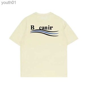 Men's Casual Shirts 23SSS mens t shirt designer shirt men tees Luxurious Cotton B Letter Print Couple Matching Clothing S-5XL