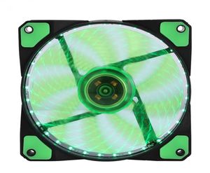 LED sessiz fanlar Bilgisayar PC Isı Lavabosu için Soğutucu Soğutma Fanı Yayıyor 120mm Fan 3 Işıklar 12V Aydınlık 3pin 4pin Plug3285742