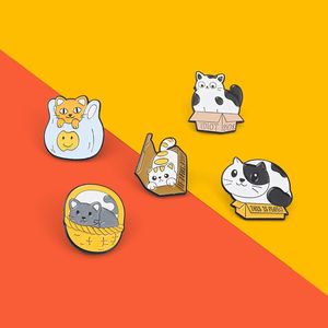 Tiere Freunde Fun Time Emaille Pins süße Anime -Filme Spiele Harte Emaille Pins Sammlung Cartoon Brosche Rucksack Hat Bag Collar Revers Lampel Abzeichen