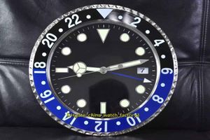 12 Style Selling Home Watch Clock Wall Clocks 34CM x 5CM 15KG Stainless Steel Quartz Luminescent 116610 116710 1166719 GMT Br2848343