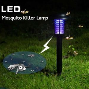 مصابيح قاتل البعوض معدات طارد الطارد الشمسية حديقة الضوء الشمسي LED LED Garden Mosquito Killer YQ240417