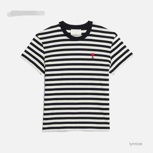 Весна/летняя футболка MIRI круглый amis eck nece red mit smart stripe casual Unisex tees