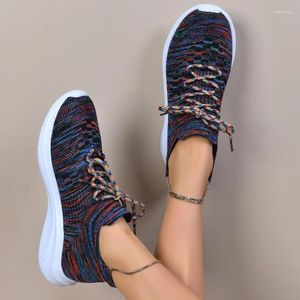 Sapatos casuais Sênus de salto médio Tênis de copo de algodão adulto 2024 Senhoras Mixed Colored Spring/Autumn Vulcanize feminino