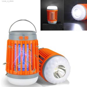 Mosquito Killer Lamps Solar mosquito repellent lamp water and electricity repellent lamp outdoor lawn mosquito repellent YQ240417