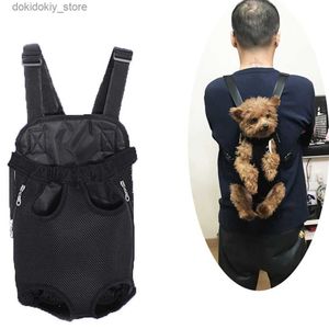 Dog Carrier Dog Backpack Small Pet Carrier Kangaroo Breathable Puppy Dog Carrier Bag Pet Carrying Travel Handbag for Pet Cat Dog Puppy L49