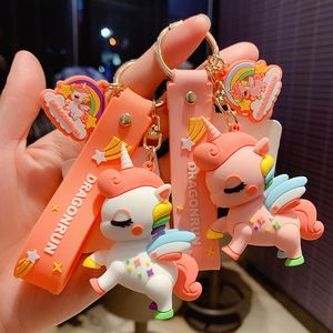 Echter Ma Xiaochi Schlüsselbundwagen Anhänger Unicorn Puppenschlüsselkettenring Cartoon süßes Puppenmaschine Geschenk