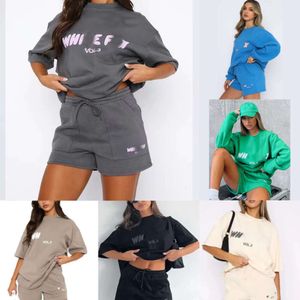 Designerskie kobiety torby na białe dwa kawałki krótkie zestawy Spiut żeńskie bluzy bluzy spodnie z bluzą panie luźne koszulki sportowe ubrania s-xxl