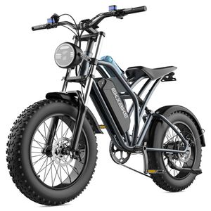 T1-cykel 20 tum fettdäck 1000W Motor 48V20AH LITIUM Batteriväg Electric Bicycle For Adults Mountain E-Bike MTB