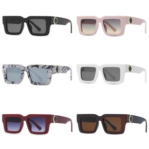 Солнцезащитные очки для цветов для мужчин женщин квадратные дизайнерские солнцезащитные очки.