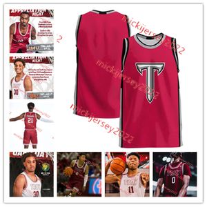 Jerrell Bellamy Tayton Conerway Troy Trojans Basketball Jersey Custom Stitched Thomas Dowd Marcus Friend Kerrington Kiel Myles Rigsby Theo Seng Troy Jerseys