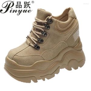 Casual Shoes 10cm Women's Fall Fashion Thick Sole Platform Sneakers Walking Footwear Vulcanized 34 39