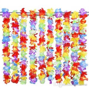 Hawaiian Rainbow Flower Leis sztuczny kwiat plaży Garland Naszyjnik Luau Party Gay Pride 40 cali Multi Colour3356820