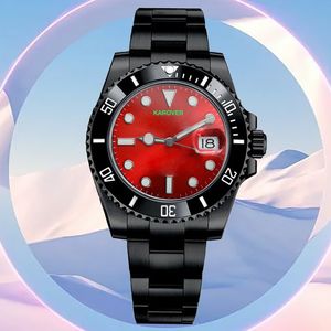 Mode All Black Watch Mens Automatische Uhren Mechanische Keramik 41 mm Full Edelstahl Schwimmen Armbanduhren Sapphire Luminous Watch Factory Montre de Luxe