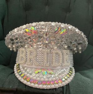 Berets Women Sequin Burning Silver Bride военная шляпа ручной моряк капитан сержант фестиваль дня рождения часть Hatberets5240205