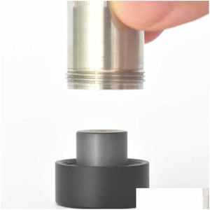 Acessórios JCVAP Gr2 Titanium tampa e SIC Inserir e-rig para foco v Carta Atomizer Smart Oil Rig com 5 colores sem derretido de plástico195q otakv